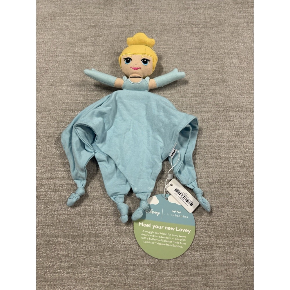 NWT Little Sleepies Disney Princess Cinderella Lovey Plush NEW